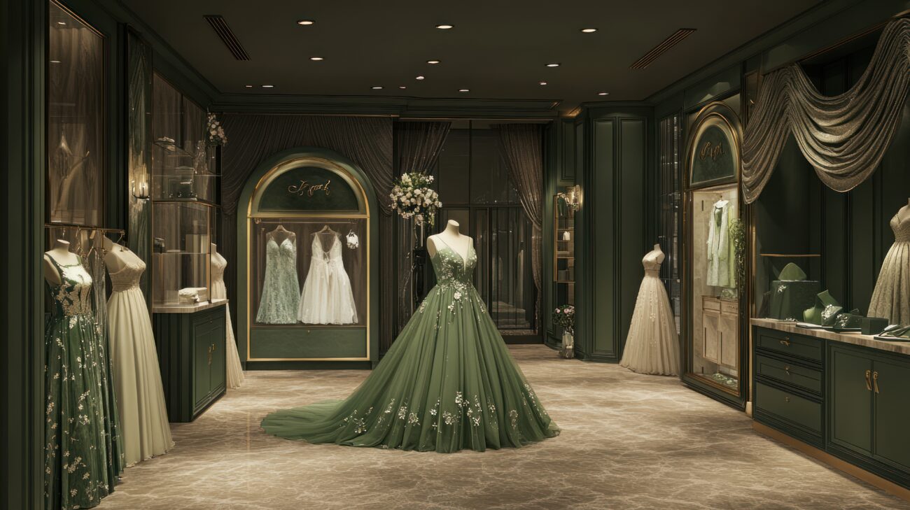 luxury bridal boutique interior designers