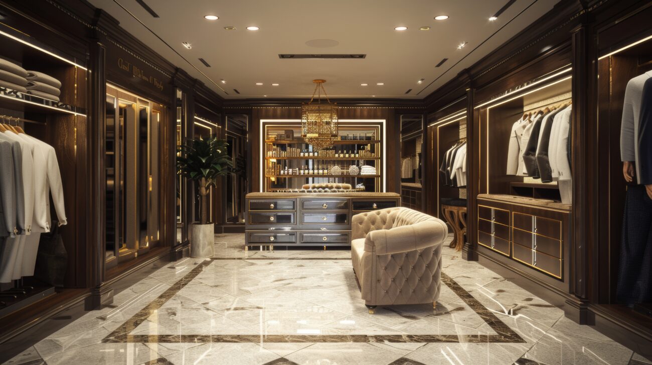 luxury bridal boutique interior designers