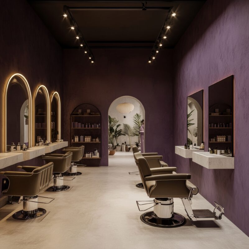 premium spa and salon interior decorators 
